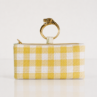WRISTLET |  YELLOW + WHITE CHECK
