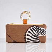 WRISTLET |  SCALAMANDRE ZEBRAS BROWN x ELEPHANT BRACELET