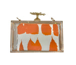 Acrylic Clear Elephant Clutch with Removable Chain Strap