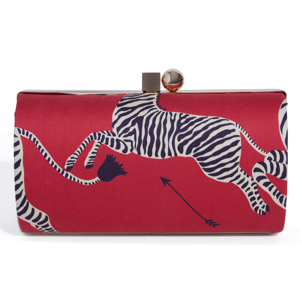 OVAL KISS LOCK | RED ZEBRA MINAUDIÈRE