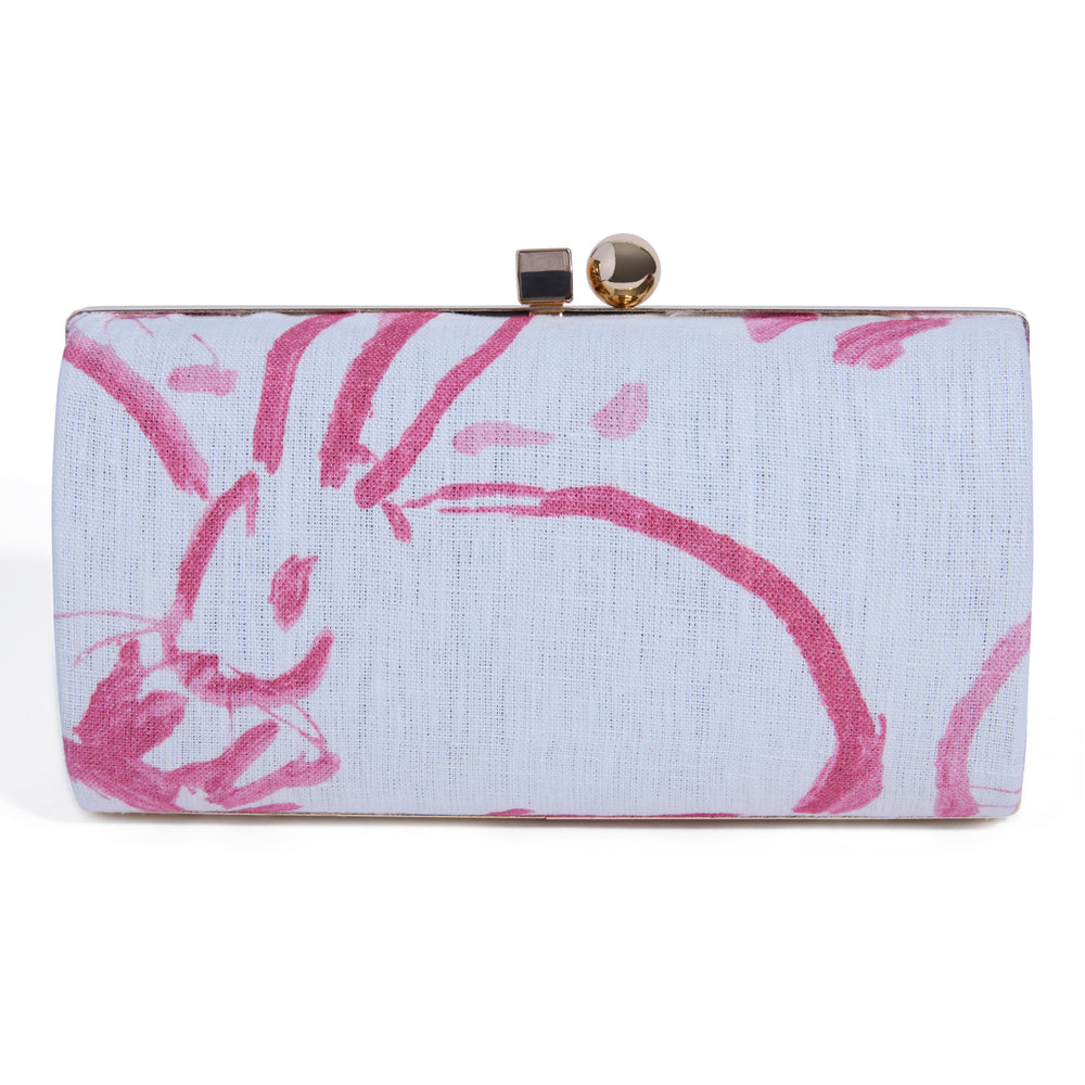 OVAL KISS LOCK | PINK BUNNIES MINAUDIÈRE