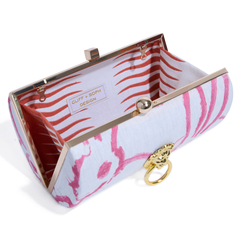 OVAL KISS LOCK | PINK BUNNIES MINAUDIÈRE