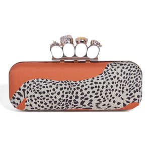 SKULL KNUCKLE | LEAPING CHEETAH ORANGE MINAUDIÈRE