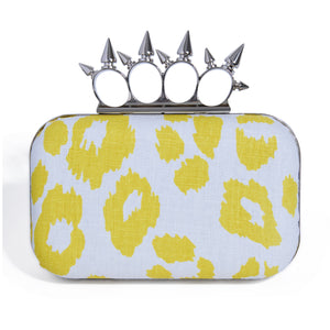 SPIKED HANDLE | ICONIC LEOPARD LEMON MINAUDIÈRE