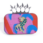 SPIKED HANDLE | NEON PRINT MINAUDIÈRE