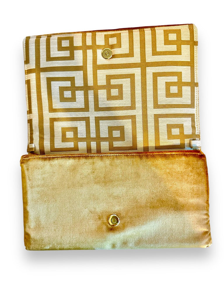 OG ENVELOPE CLUTCH | GOLD VELVET x COBRA