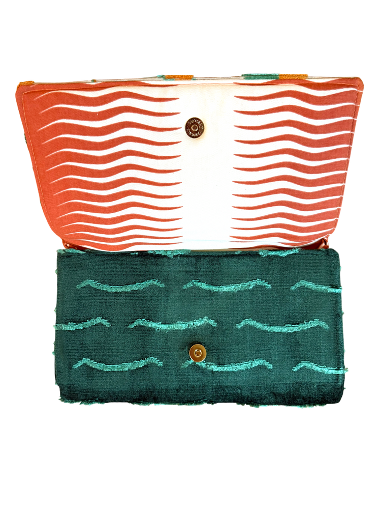 LEOPARD HANDLE CLUTCH | TRIANGLE x DOOR KNOCKER