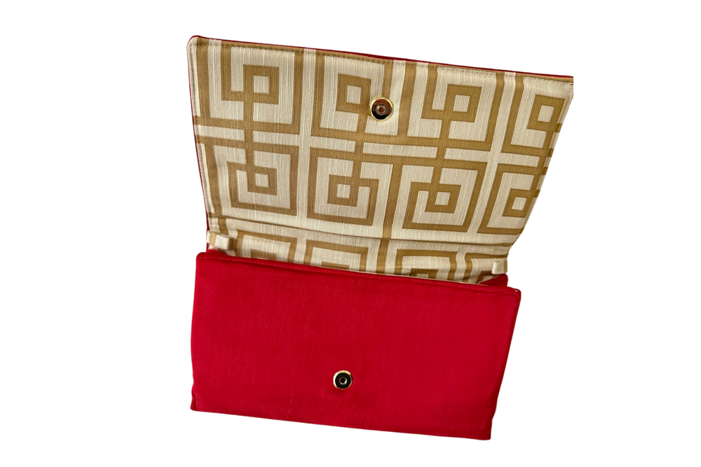 RED VELVET ENVELOPE CLUTCH - Available in Multiple Options