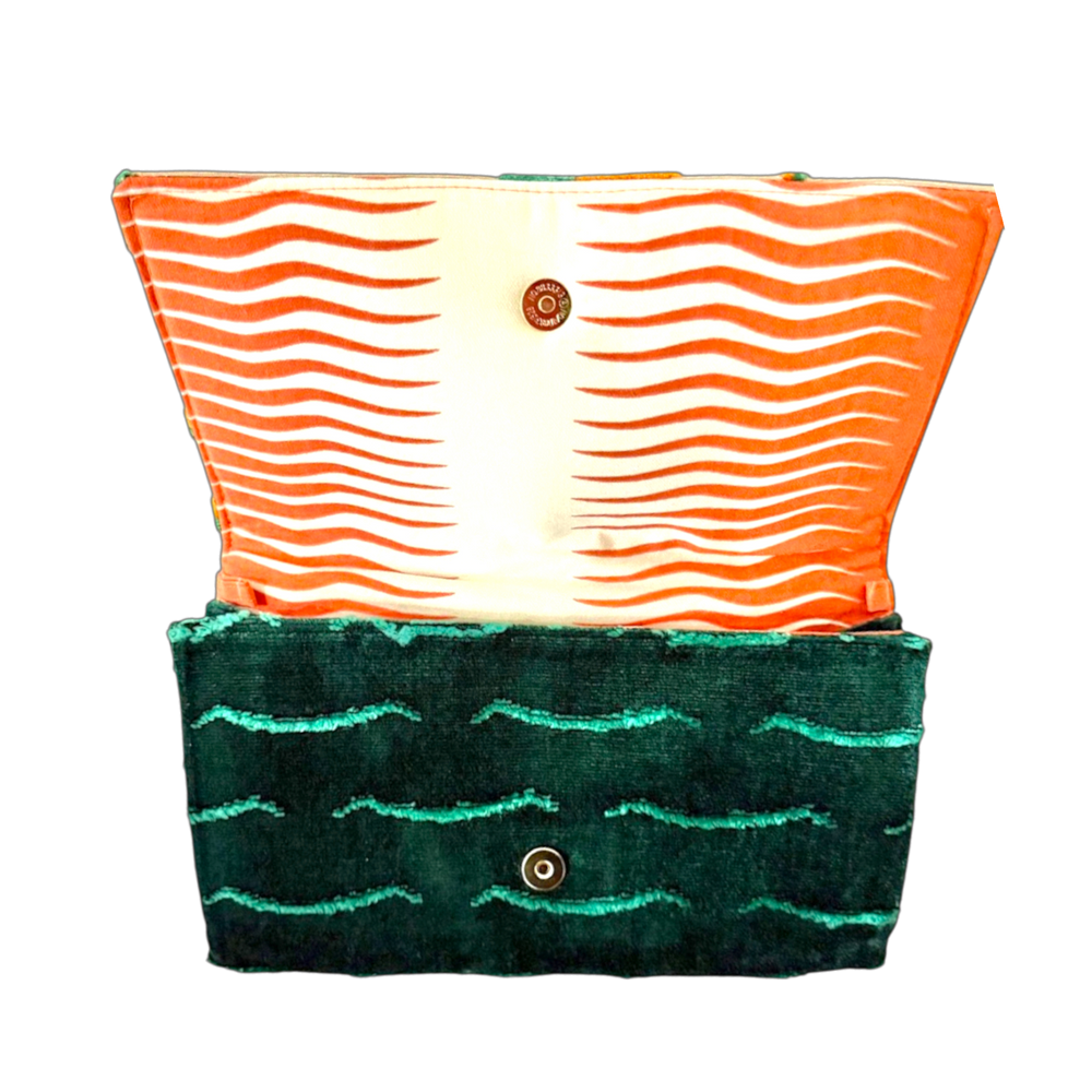 ENVELOPE CLUTCH | STRIPED  x LEOPARD