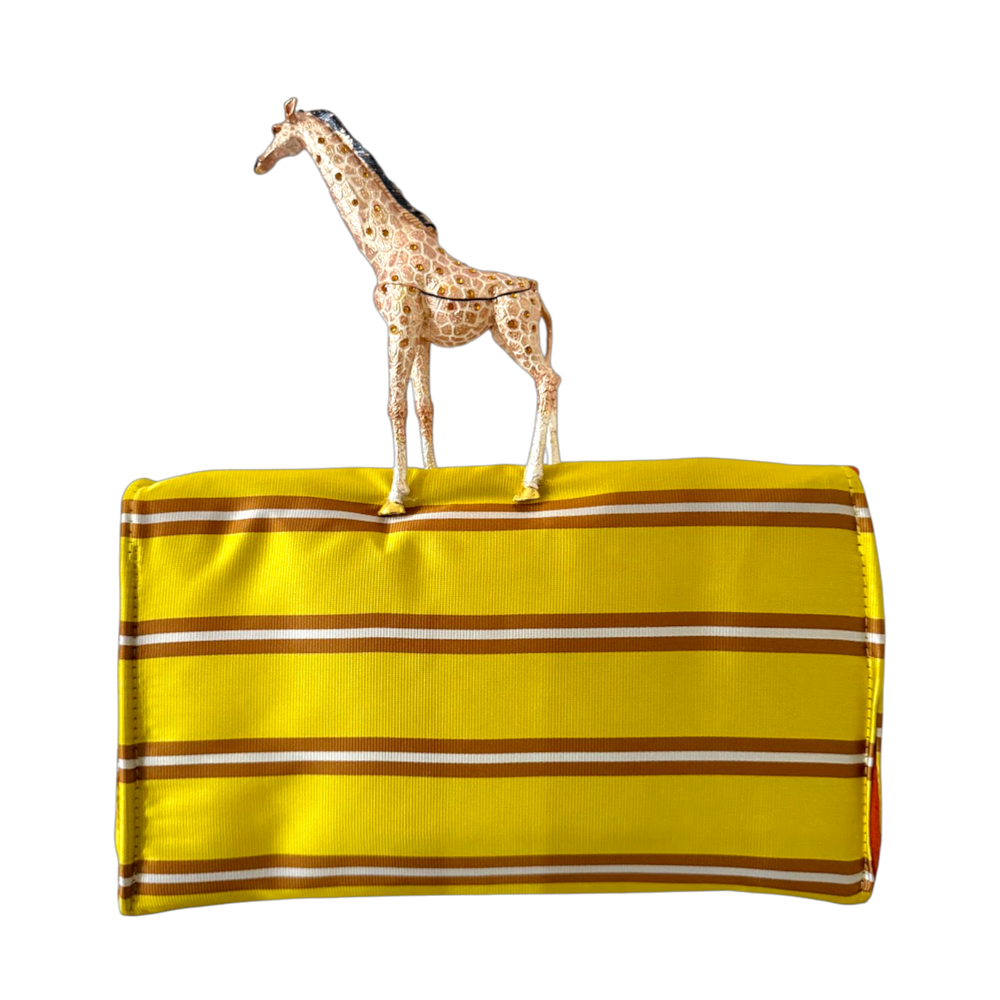 ENVELOPE CLUTCH | GOLD STRIPE  x  GIRAFFE