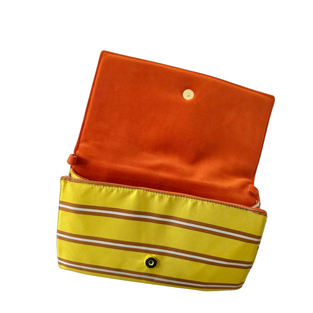 ENVELOPE CLUTCH | GOLD STRIPE  x  GIRAFFE