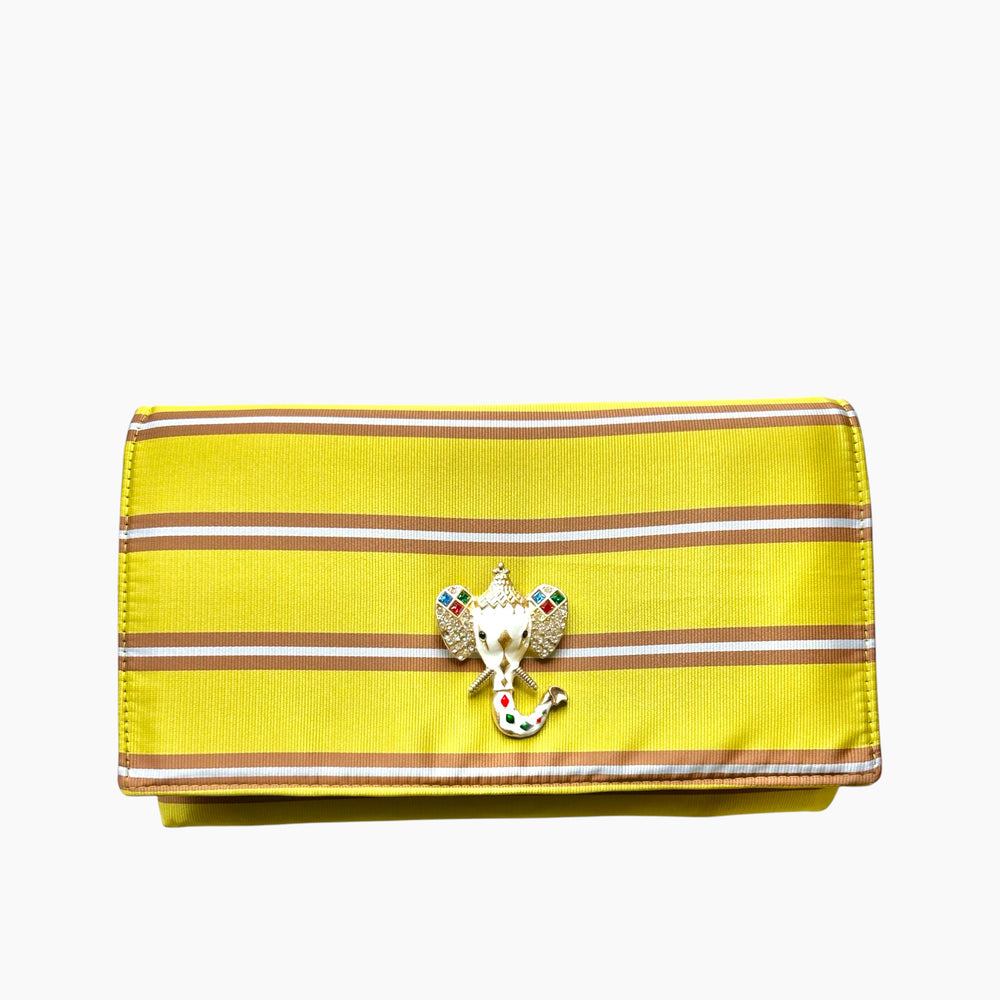 OG ENVELOPE CLUTCH | GOLD STRIPE  x  ELEPHANT