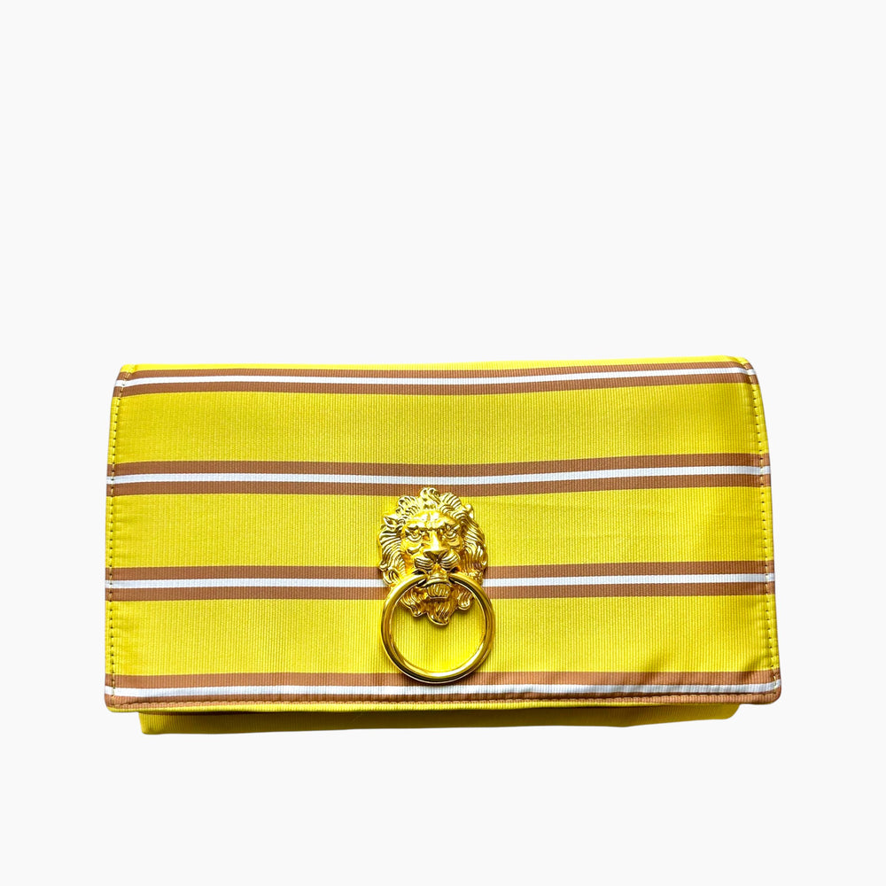 OG ENVELOPE CLUTCH | GOLD STRIPE  x  DOOR KNOCKER