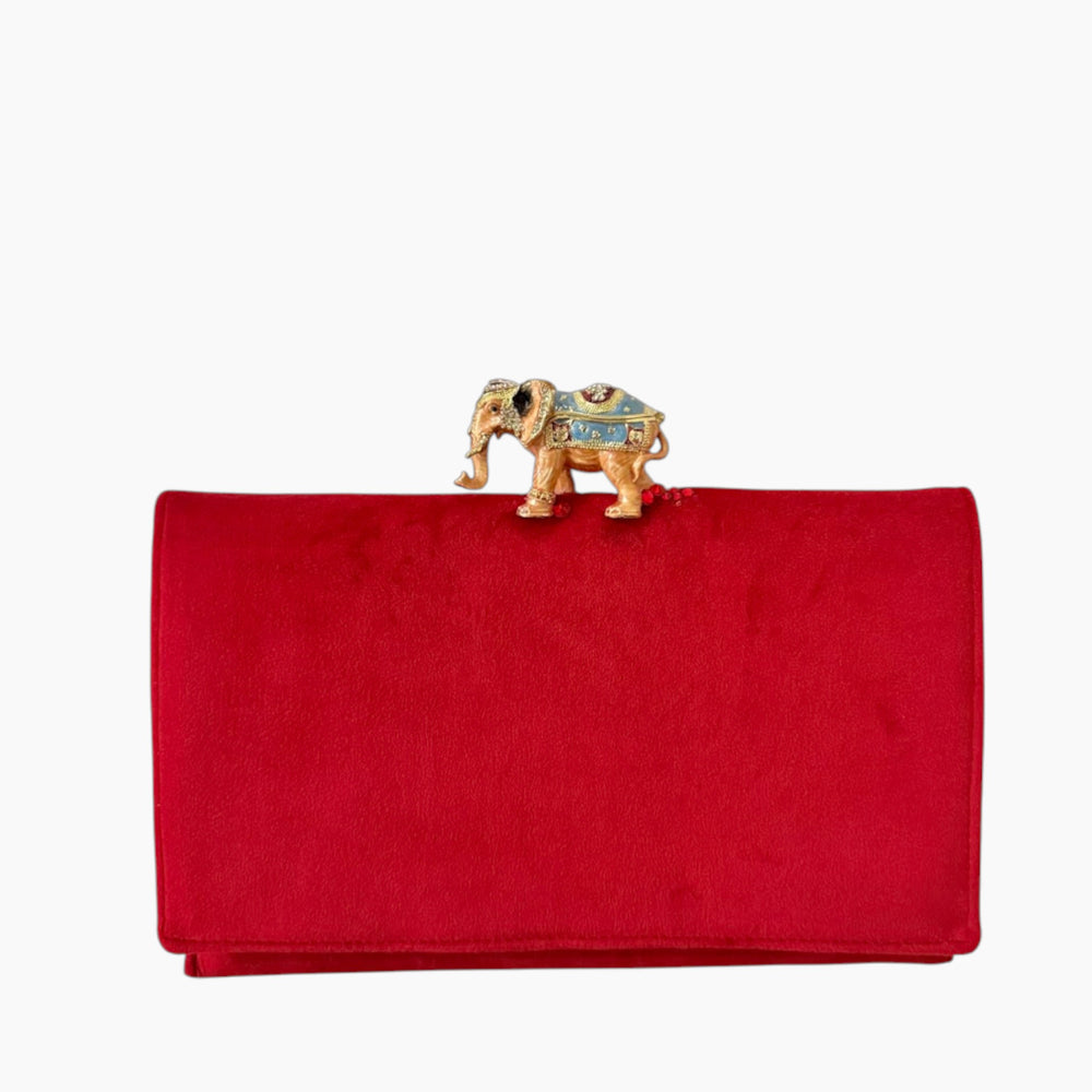 ENVELOPE CLUTCH | RED VELVET x ELEPHANT