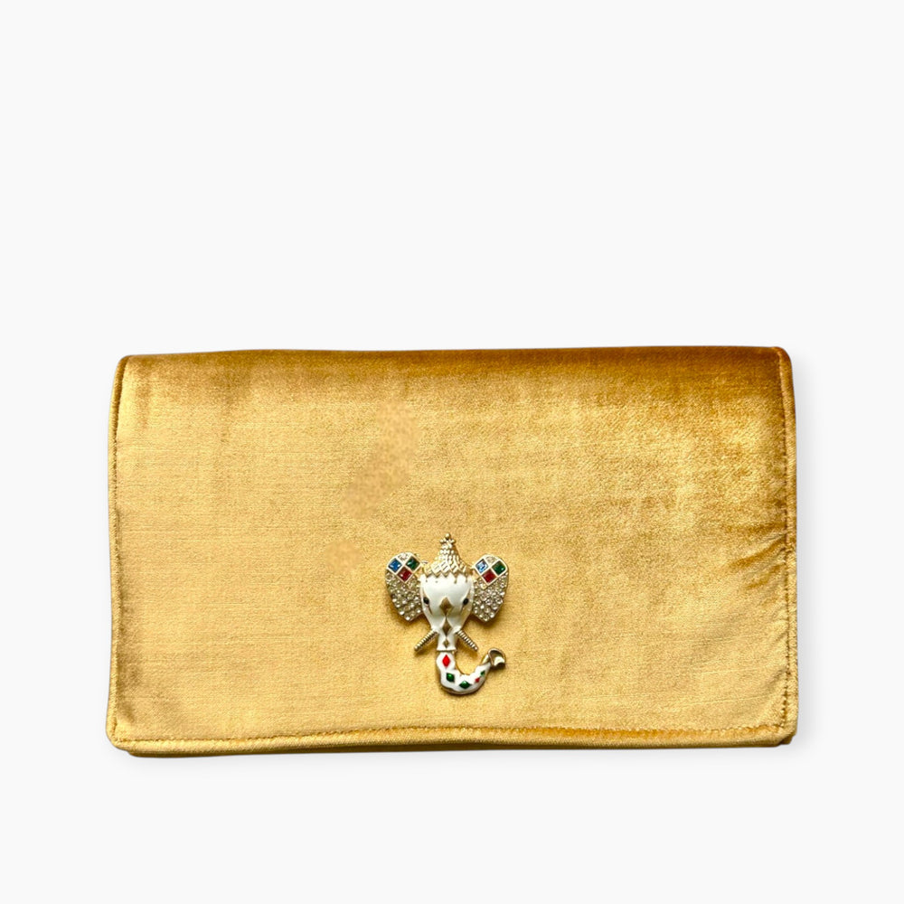OG ENVELOPE CLUTCH | GOLD VELVET x ELEPHANT