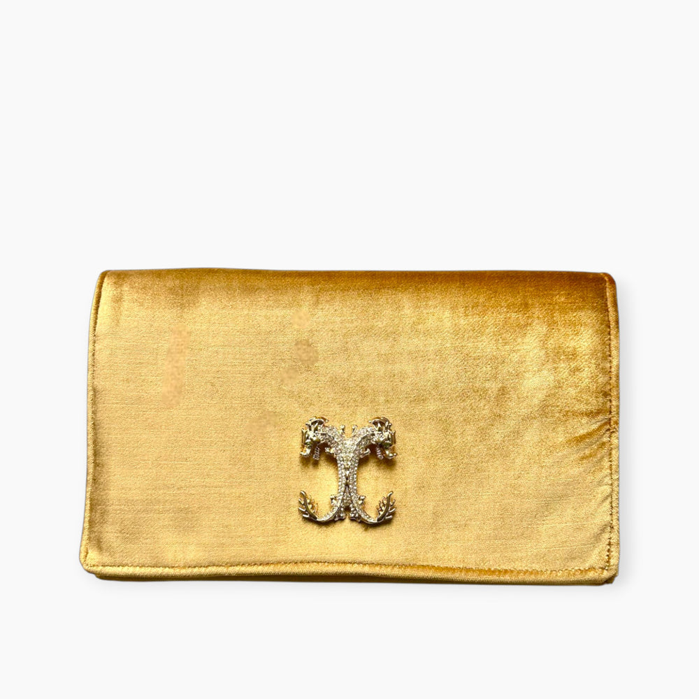 OG ENVELOPE CLUTCH | GOLD VELVET x DRAGON