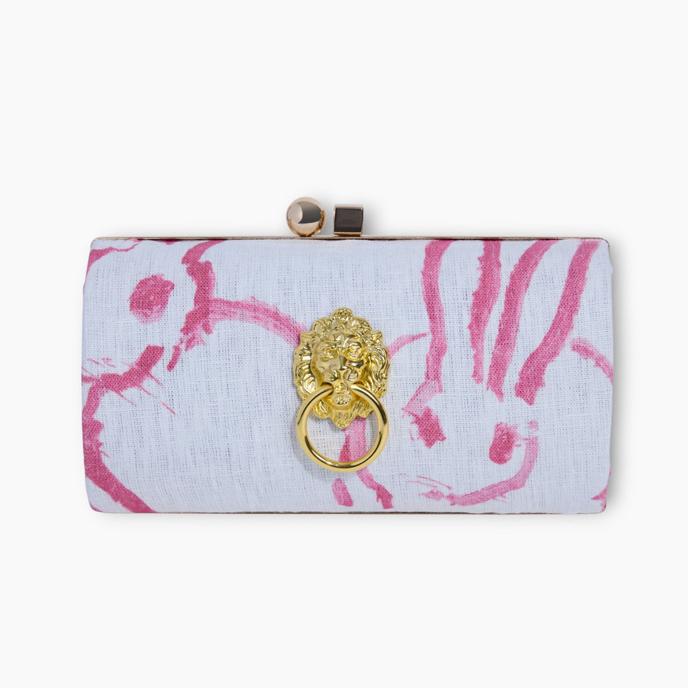 OVAL KISS LOCK | PINK BUNNIES MINAUDIÈRE