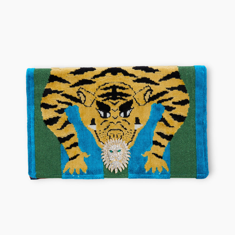 OG FRONT FLAP CLUTCH | WHEN TIGERS MEET LIONS