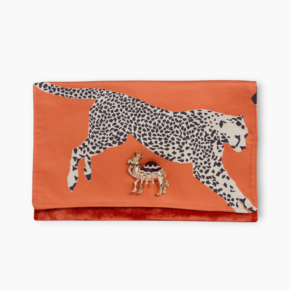 OG FRONT FLAP CLUTCH | LEAPING CHEETAH