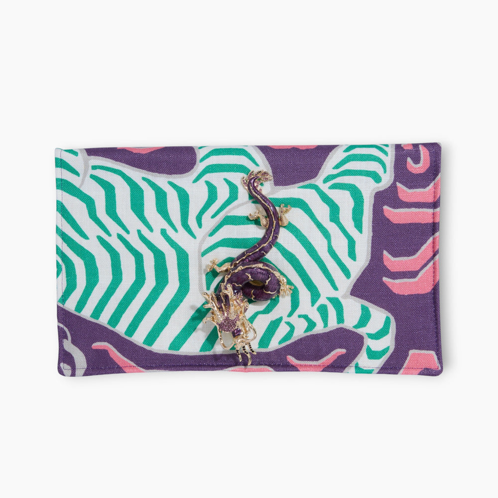 OG FRONT FLAP CLUTCH | TIBET TIGER MEETS DRAGON