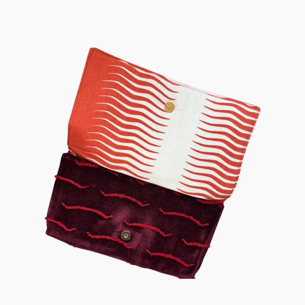 LEOPARD HANDLE CLUTCH | VELVET CLOUD