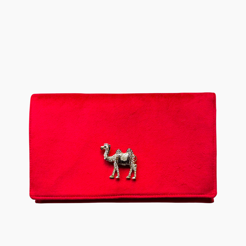 RED VELVET ENVELOPE CLUTCH - Available in Multiple Options