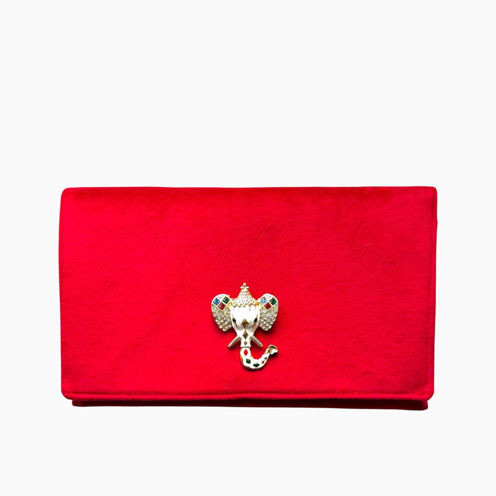 RED VELVET ENVELOPE CLUTCH - Available in Multiple Options
