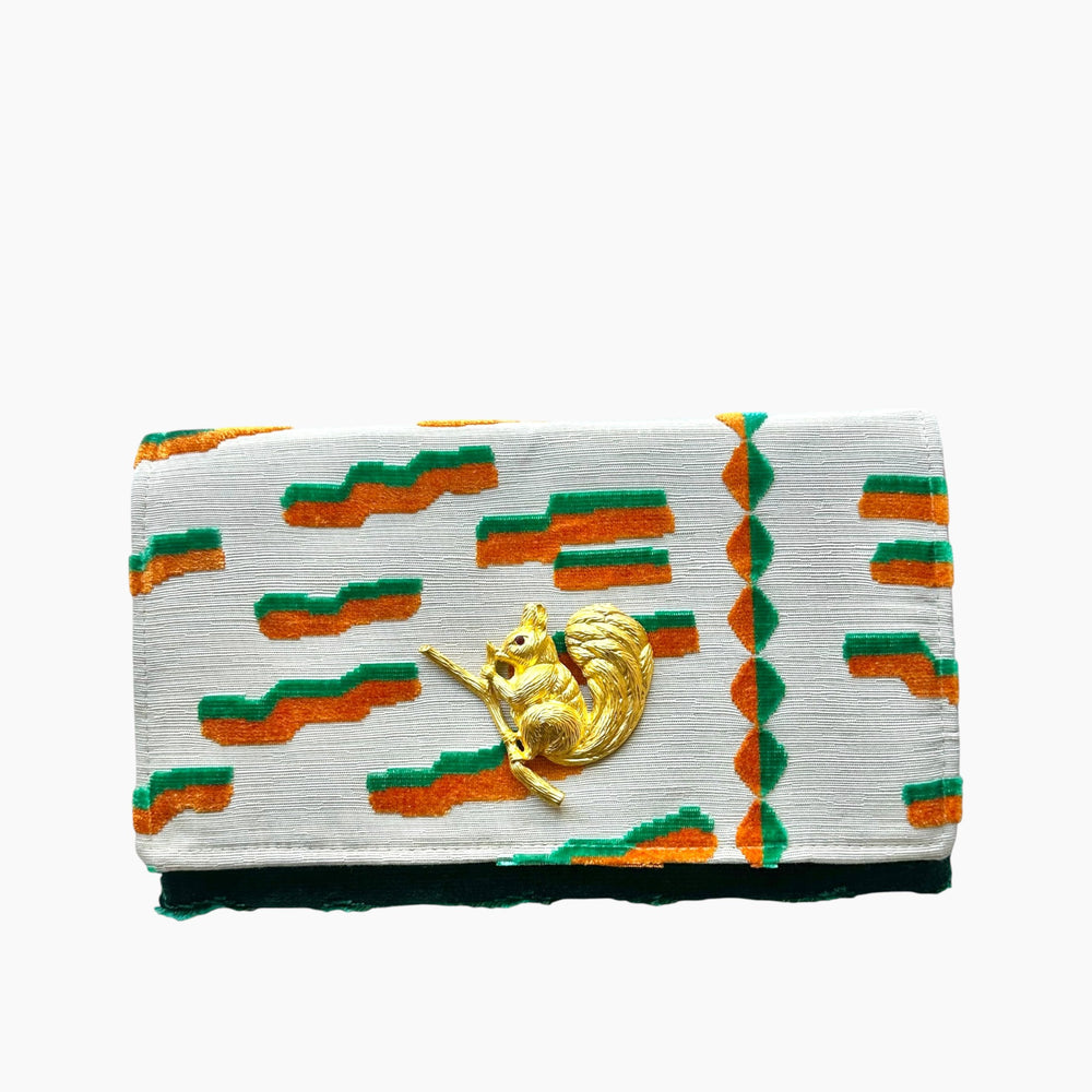 OG ENVELOPE CLUTCH | STRIPED  x  SQUIRREL