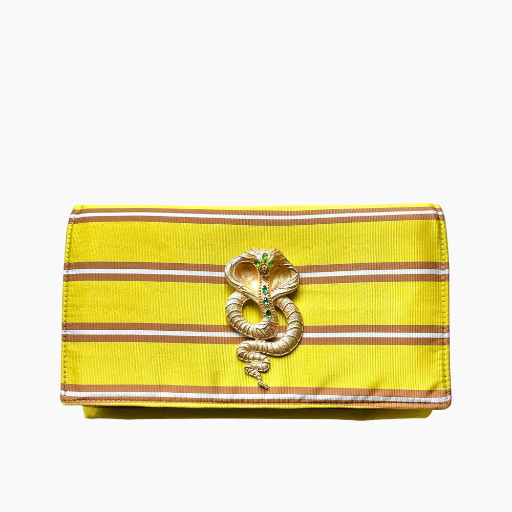 OG ENVELOPE CLUTCH | GOLD STRIPE  x  COBRA