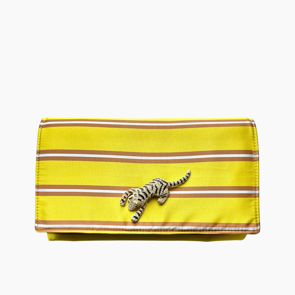OG ENVELOPE CLUTCH | GOLD STRIPE  x  TIGER