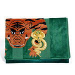 OG FRONT FLAP CLUTCH | GREEN EYED TIGER + COBRA