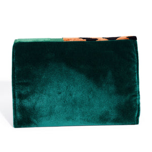 OG FRONT FLAP CLUTCH | GREEN EYED TIGER + COBRA