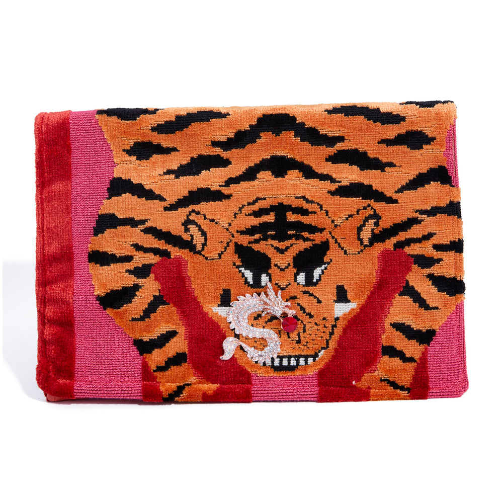 OG FRONT FLAP CLUTCH | WHEN TIGERS MEET DRAGONS