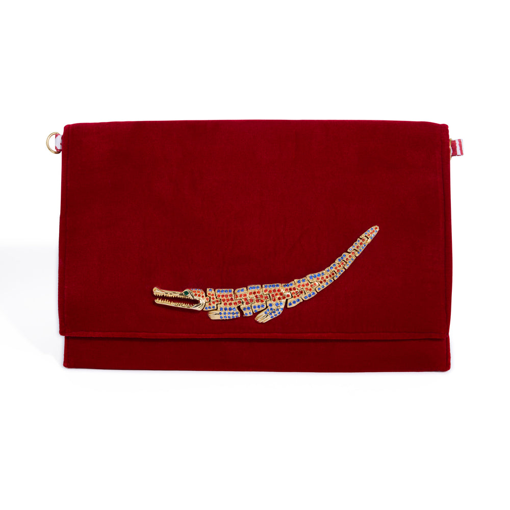 OG FRONT FLAP CLUTCH | LADY IN RED