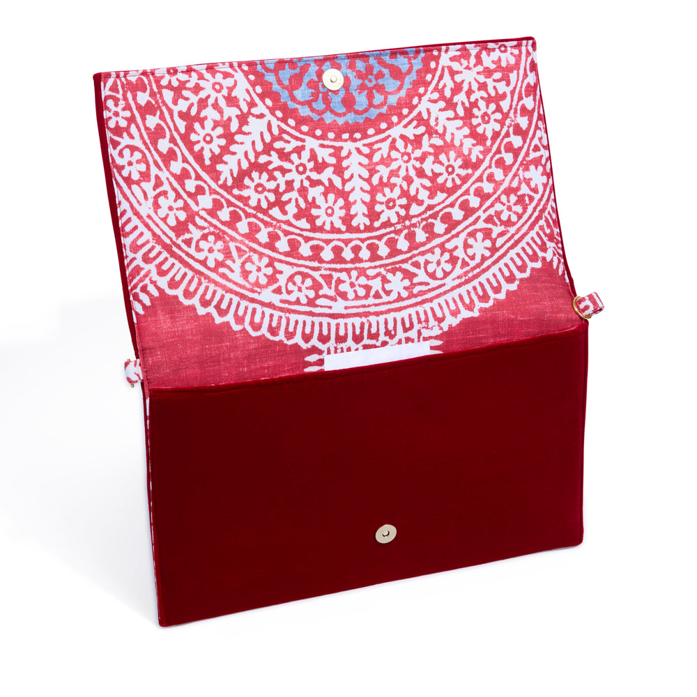 OG FRONT FLAP CLUTCH | LADY IN RED