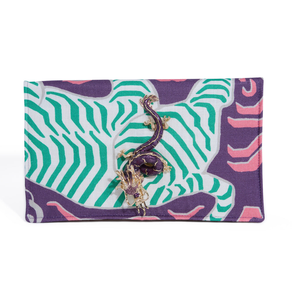 OG FRONT FLAP CLUTCH | TIBET TIGER MEETS DRAGON