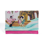 OG FRONT FLAP CLUTCH | CHINOISERIE + PINK + LIONS  OH MY!