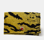 Spider Brooch Tiger Print Clutch Bag