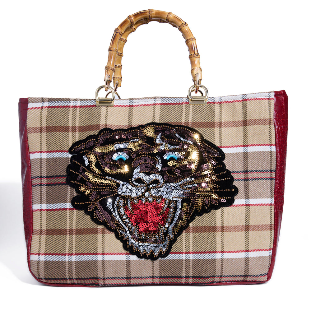 THE CLIFF TOTE | TIGER MEETS PLAID