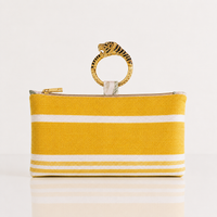 WRISTLET |  YELLOW + WHITE STRIPES